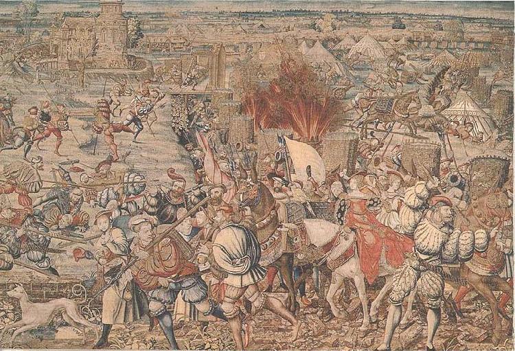 Bernard van orley The Battle of Pavia tapestry,